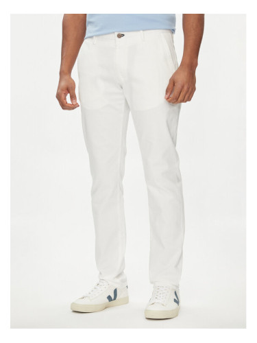 JOOP! Jeans Текстилни панталони 82Matthew2 30041946 Бял Modern Fit