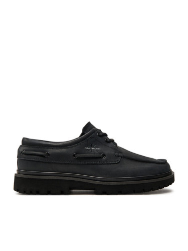 Calvin Klein Jeans Обувки Hybrid Boat Shoe Slipon Lh Btw YM0YM00937 Черен