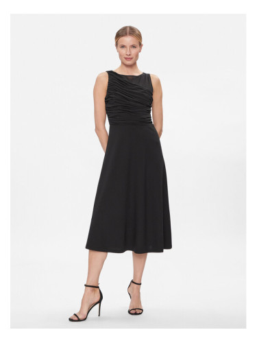 DKNY Коктейлна рокля DD3KP365 Черен Regular Fit