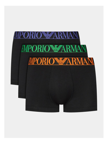 Emporio Armani Underwear Комплект 3 чифта боксерки 111357 4R726 29821 Черен
