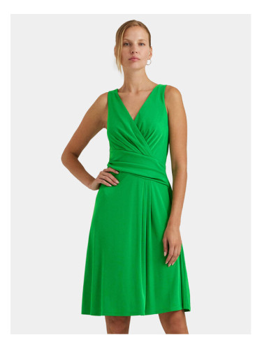 Lauren Ralph Lauren Коктейлна рокля 250865006017 Зелен Regular Fit