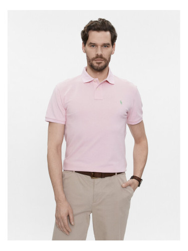 Polo Ralph Lauren Тениска с яка и копчета 710536856406 Розов Slim Fit
