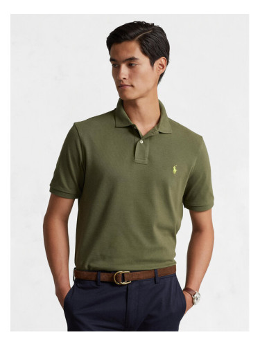 Polo Ralph Lauren Тениска с яка и копчета 710536856352 Зелен Slim Fit