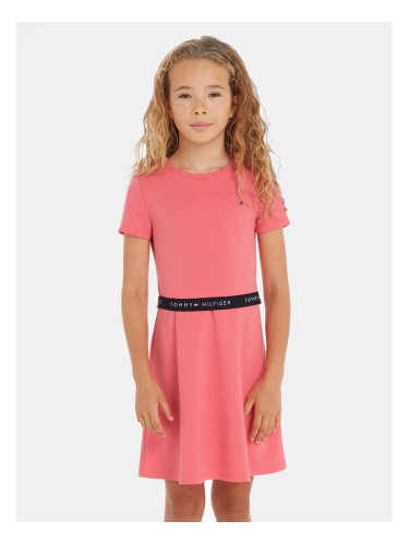 Tommy Hilfiger Ежедневна рокля Essential Skater KG0KG07776 D Розов Regular Fit