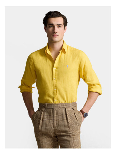 Polo Ralph Lauren Риза 710829443030 Жълт Slim Fit