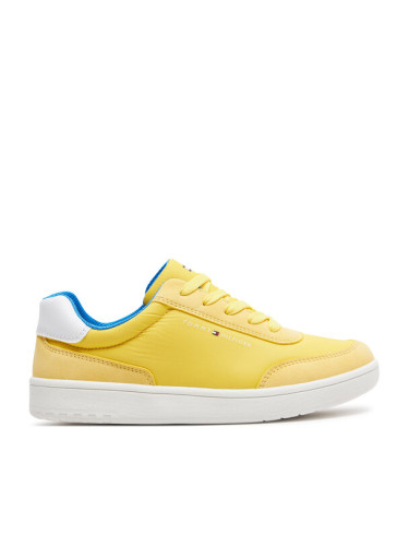 Tommy Hilfiger Сникърси Low Cut Lace-Up Sneaker T3X9-33351-1694 S Жълт