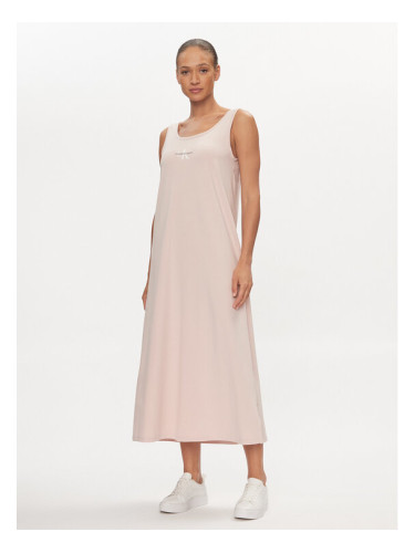 Calvin Klein Jeans Лятна рокля Monologo J20J223702 Розов Loose Fit