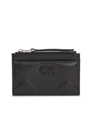 Calvin Klein Голям дамски портфейл Quilt K60K611704 Черен
