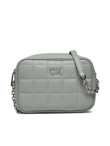 Calvin Klein Дамска чанта Ck Square Quilt K60K612331 Сив