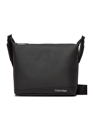 Calvin Klein Мъжка чантичка Rubberized Wide Base Xover K50K511251 Черен