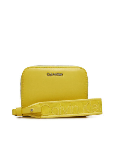 Calvin Klein Голям дамски портфейл Gracie K60K611688 Жълт