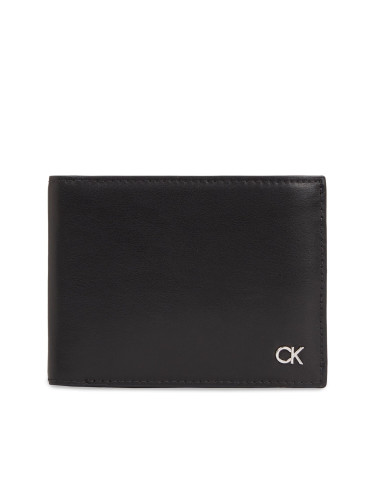 Голям мъжки портфейл Calvin Klein Metal Ck K50K511689 Черен
