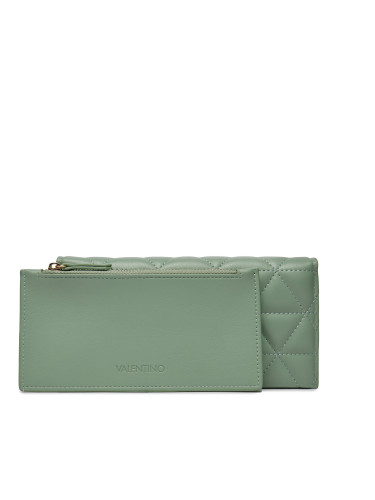 Голям дамски портфейл Valentino Carnaby VPS7LO216 Зелен