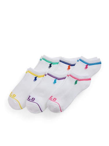 Комплект 6 чифта дълги чорапи дамски Polo Ralph Lauren Clr Logo 6Pk 455942336001 Grey