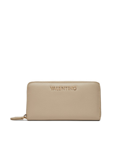 Голям дамски портфейл Valentino Divina VPS1R4155G Бежов