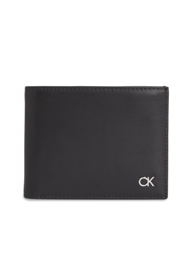 Голям мъжки портфейл Calvin Klein Metal Ck K50K511692 Черен