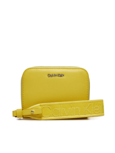 Голям дамски портфейл Calvin Klein Gracie K60K611688 Жълт