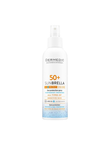 DERMEDIC Sunbrella Слънцезащитно Мляко Спрей За Възрастни Spf 50   Слънцезащитен продукт дамски 150ml