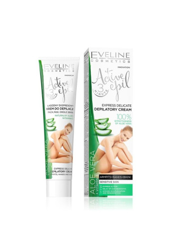 EVELINE Депилат. Крем Active Epil С Алое 3 В1 /Чувств. Кожа/ Специална грижа дамски 125ml