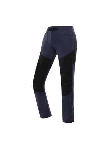 Women's softshell trousers with DWR finish ALPINE PRO AKANA mood indigo