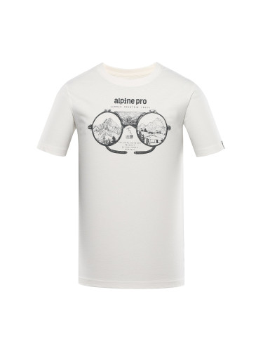 Men's cream T-shirt ALPINE PRO Termes