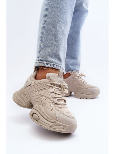 Sneakers on a massive GOE Beige sole