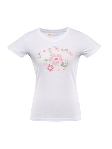 White women's quick-drying T-shirt ALPINE PRO NEGA