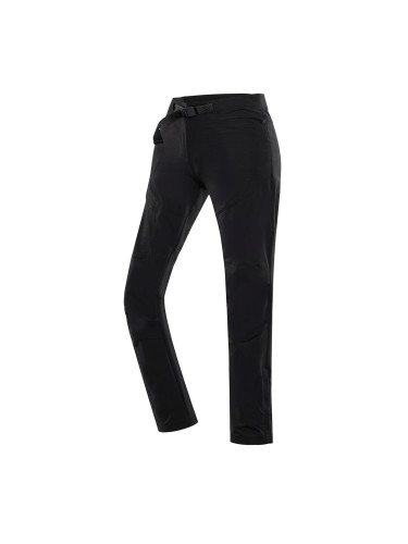 Women's softshell trousers with dwr finish ALPINE PRO AKANA black