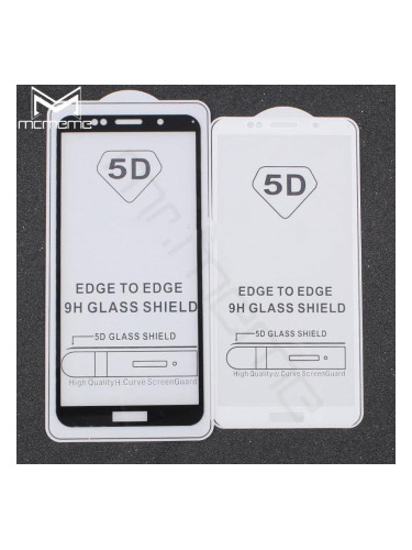 5D Glass  FULL GLUE стъклен протектор Huawei Y6 2018