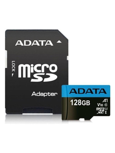 Карта памет ADATA 128GB MicroSDHC UHS-I CLASS 10 (with adapter)