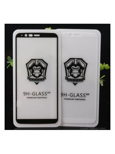5D  Glass FULL GLUE стъклен протектор Samsung A6 2018