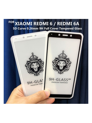 5D  Glass FULL GLUE стъклен протектор Xiaomi Redmi 6