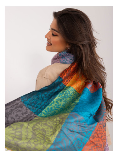 Colorful women's viscose scarf