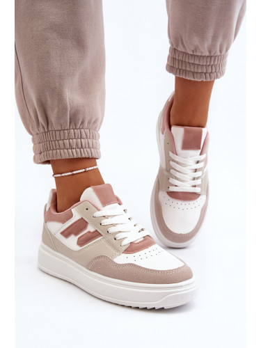 Boto Дамски ниски кецове бежови Regines