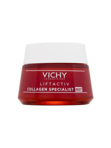 Vichy Liftactiv Collagen Specialist Night Cream Нощен крем за лице за жени 50 ml увредена кутия