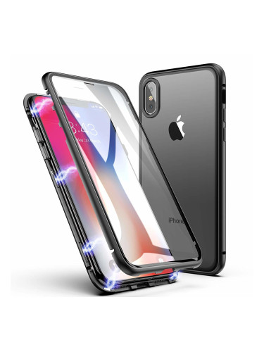 360 Magnetic Case с предно и задно стъкло iPhone Xs max