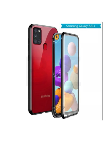 360 Magnetic Case с предно и задно стъкло Samsung A21s