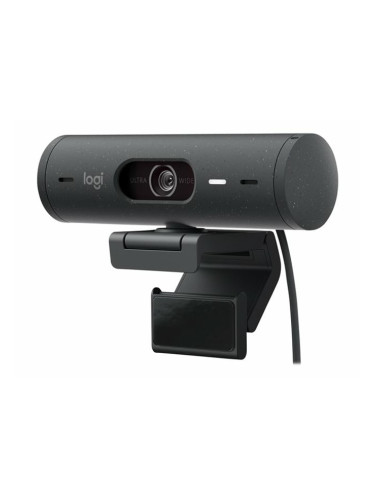 Уеб камера Logitech Brio 505 Graphite (960-001459), микрофон, FHD@30fps, HDR, noise reduction, Auto Focus, USB-C, черна
