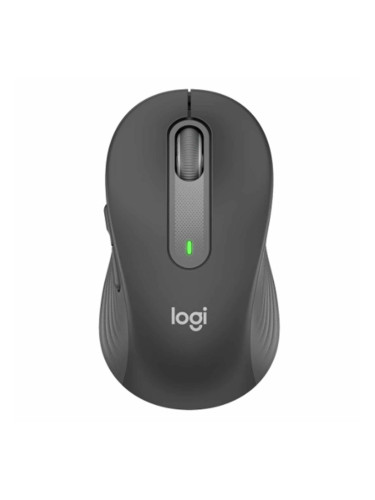 Мишка Logitech Signature M650 Graphite, оптична (4000 dpi), безжична, USB, Bluetooth, черна
