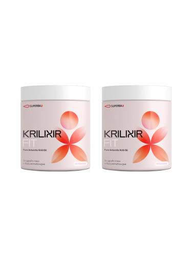 Krilixir Fit за здраво тяло и бърз метаболизъм x60 капсули ПРОМО 2 ОПАКОВКИ