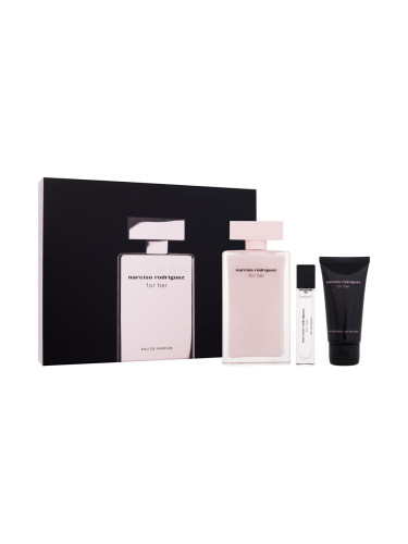 Narciso Rodriguez For Her Подаръчен комплект EDP 100 ml + EDP 10 ml + лосион за тяло 50 ml