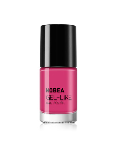 NOBEA Day-to-Day Gel-like Nail Polish лак за нокти с гел ефект цвят #N71 Pink blossom 6 мл.