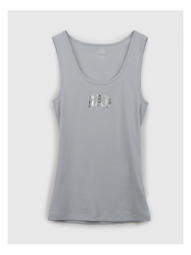 GAP Tank Top with Metallic Logo - Women
