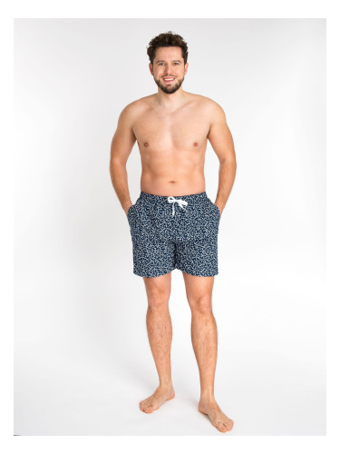 Yoclub Man's Swimsuits Men's Beach Shorts P3 Navy Blue