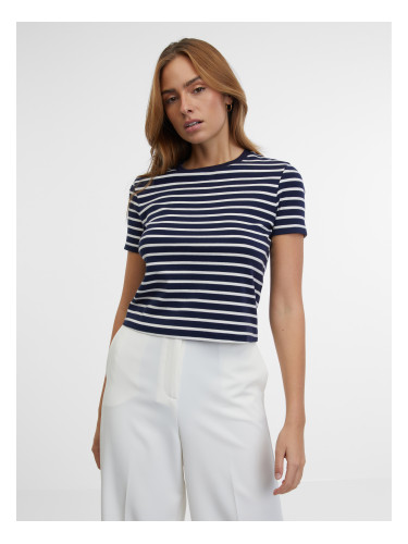 Orsay Dark Blue Women Striped T-shirt - Women