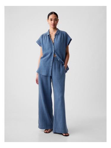 GAP Muslin Wide Leg Trousers - Ladies