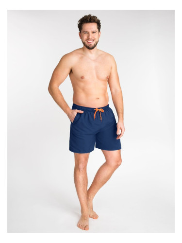 Yoclub Man's Swimsuits Men's Beach Shorts P5 Navy Blue