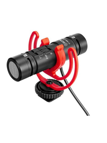 Микрофон BOYA BY-MM1 Pro, компактен, за монтаж на камера или стойка, 3.5mm жак, черен
