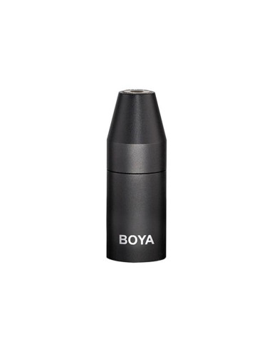 Адаптер за микрофон BOYA 35C-XLR, от 3.5mm TRS (ж) към XLR (м), черен