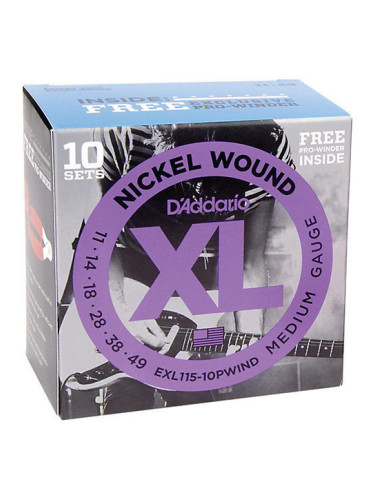 D'Addario EXL115-10P Струни за електрическа китара